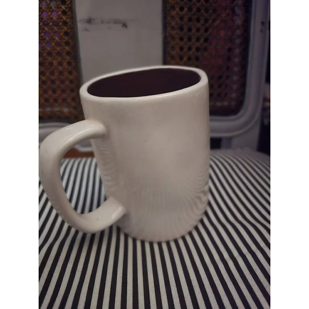 Rae Dunn Halloween Psychic Coffee Mug Purple Interior White